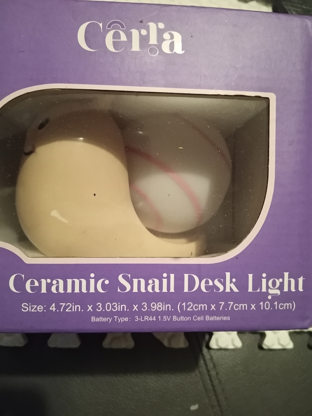 #FREE WITH BUNDLE #Ceramic Snail Desk Light - Cream